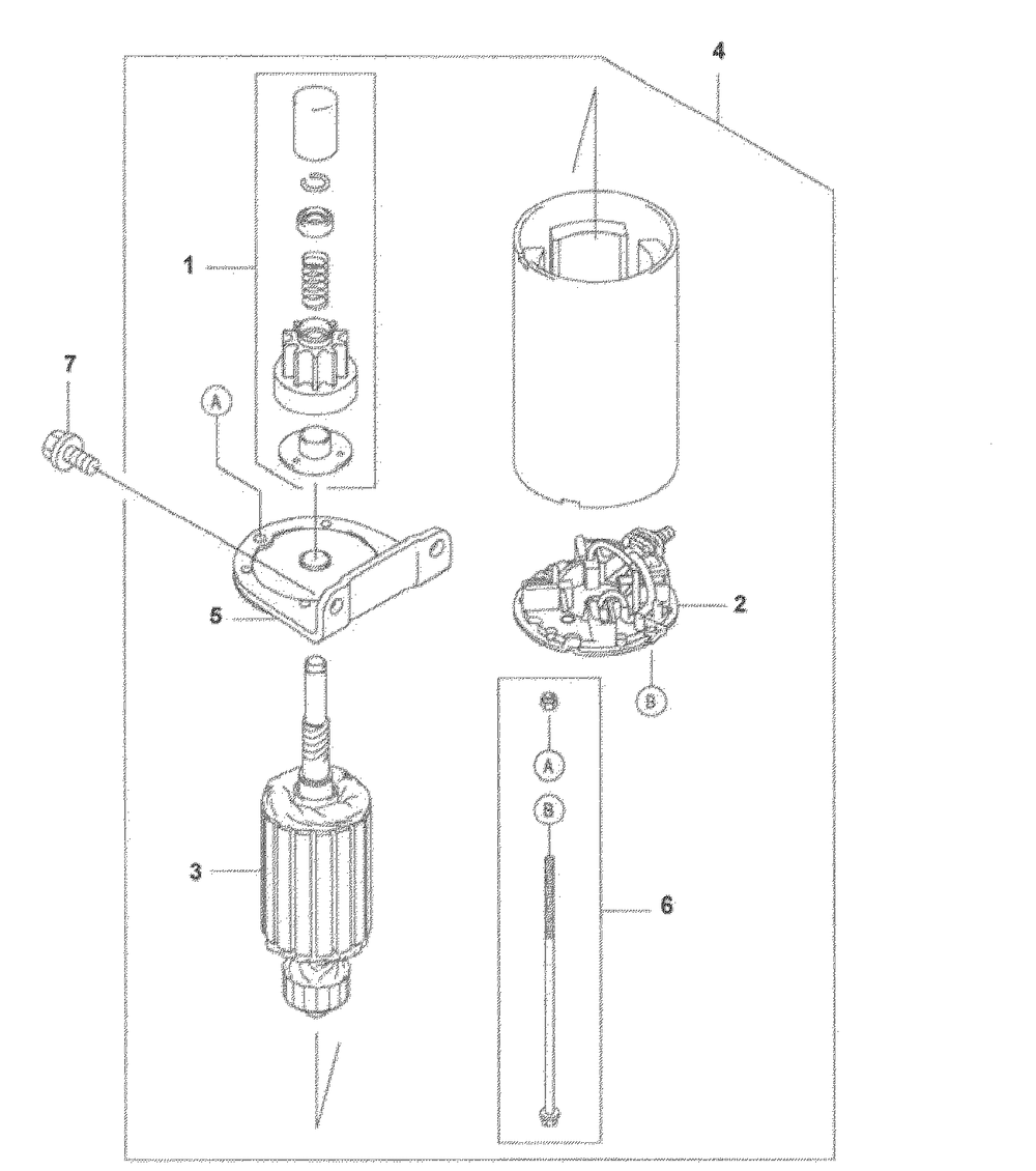 Starter Diagram and Parts List for Z-FORCE15 53AA5D2L100 Cub Cadet Lawn Tractor